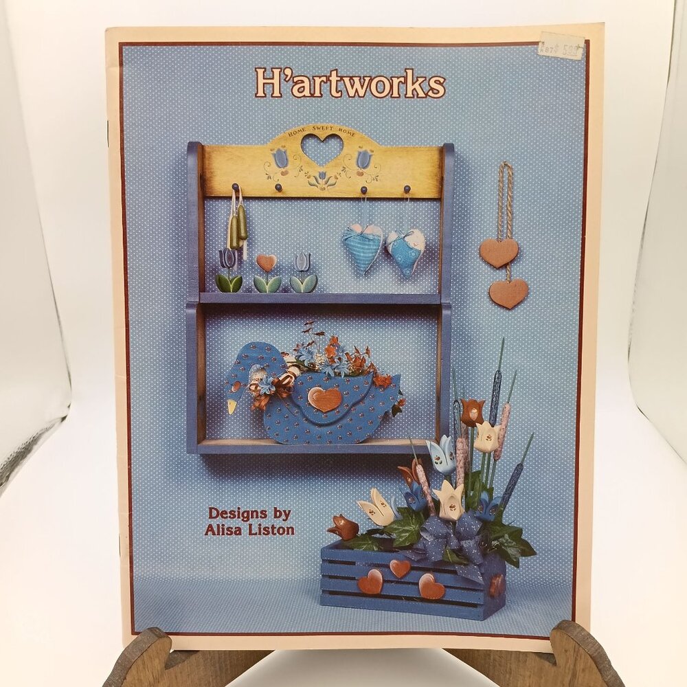 H'artworks by Alisa Liston 1986 Tole Painting, Vintage Arts and Crafts Book